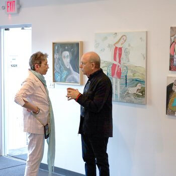 Photo from Jerry Saltz talk at Palm Beach Modern Auctions