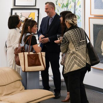 Photo from Jerry Saltz talk at Palm Beach Modern Auctions