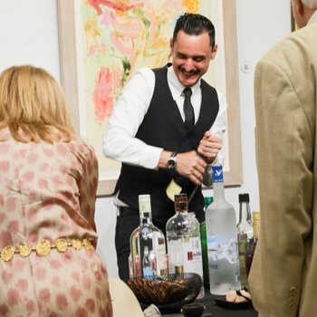 Photo from Jerry Saltz talk at Palm Beach Modern Auctions