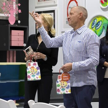 Photo from Jerry Saltz talk at Palm Beach Modern Auctions