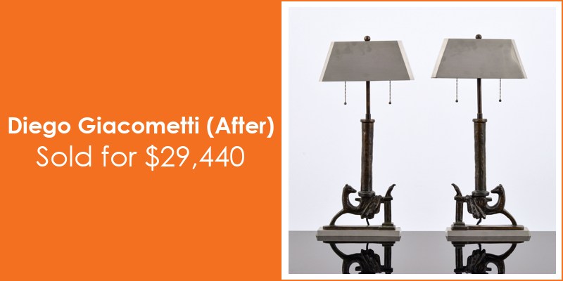 Palm Beach Modern Auctions Diego Giacometti (After) $29,440