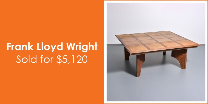 Palm Beach Modern Auctions Frank Lloyd Wright $5,120