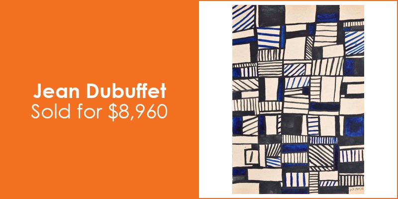 Palm Beach Modern Auctions Jean Dubuffet $8,960