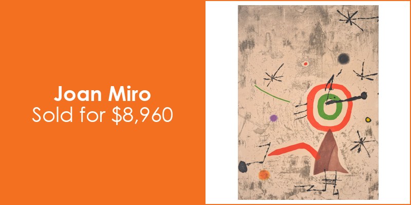 Palm Beach Modern Auctions Joan Miro $8,960