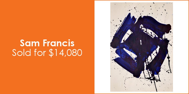 Palm Beach Modern Auctions Sam Francis $14,080