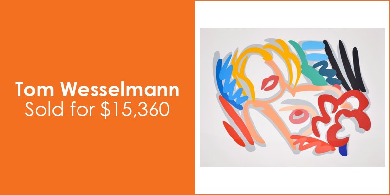 Palm Beach Modern Auctions Tom Wesselmann $15,360