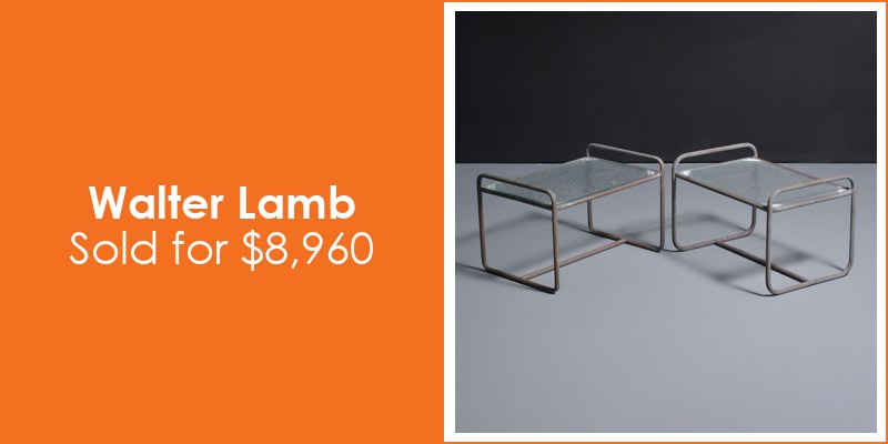 Palm Beach Modern Auctions Walter Lamb $8,960