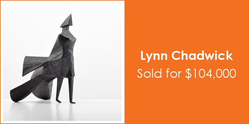 Palm Beach Modern Auctions Lynn Chadwick Walking Woman Bronze Sculpture - Sold for $104,000 on 02-08-2020 (Lot 115)