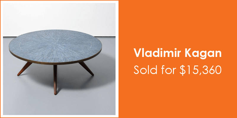 Palm Beach Modern Auctions Vladimir Kagan Mosaic Coffee Table - Sold for $15,360 on 03-01-2025 (Lot 19)